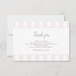 Pink golf cart thank you card
