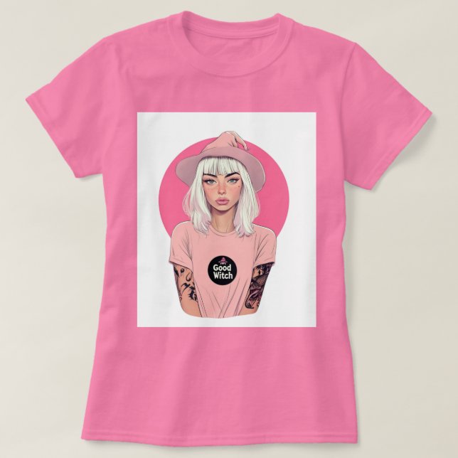 Pink Good Witch T-Shirt (Design Front)