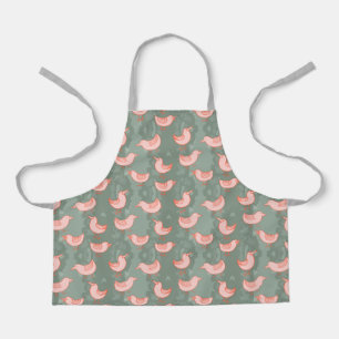 Pink Goofy Birds Apron