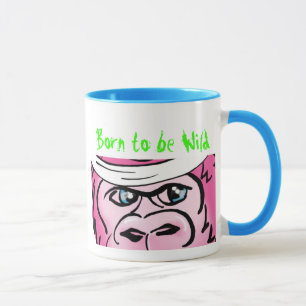 Pink Gorilla with Sweatband Mug