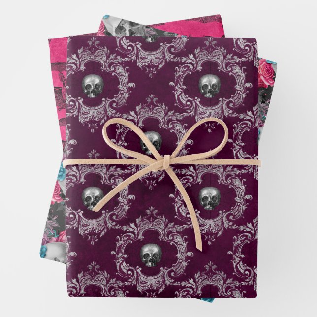 Pink Goth  Wrapping Paper Sheet (In situ)