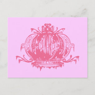 Pink Gothic Decayed Crown  Postcard