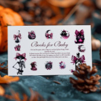 Pink Gothic Halloween Baby Shower