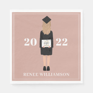  Pink Grad Party The Tassel was Worth the Hassle  Napkin