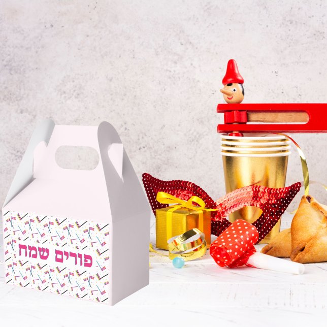 Pink Gragger Mishloach Manot Purim  Favour Box (Creator Uploaded)