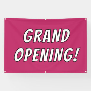 Pink Grand Opening! Banner