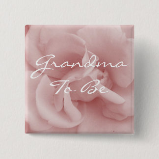 Pink Grandma To Be Rose Petal Pin
