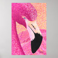 Pink Grapefruit Big Head Flamingo - By Just Dahl