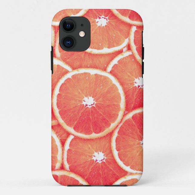 Pink grapefruit slices Case-Mate iPhone case (Back)