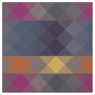pink gray purple orange and blue geometric fabric