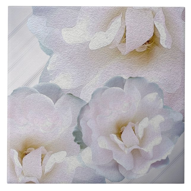 Pink gray roses tile (Front)