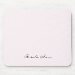 Pink Gray Script Name  Mouse Pad