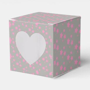 Pink Gray Stars Modern design Favour Box