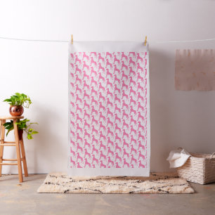 Pink Great Dane Fabric