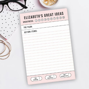 Pink Great Ideas To Do List Post-it Notes