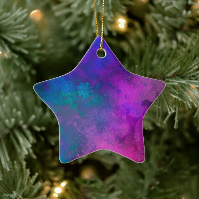 Pink Green and Blue Ceramic Decoration (Tree)