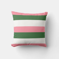 Pink, Green and White Stripes