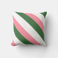 Pink, Green and White Stripes