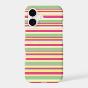 Pink, green and yellow stripes