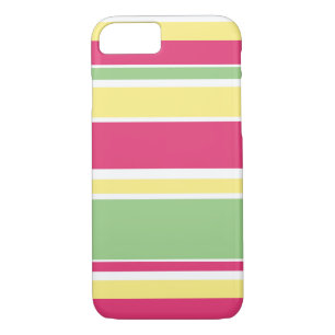 Pink, green and yellow stripes Case-Mate iPhone case