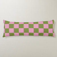 Pink Green Chequered Gingham Pattern