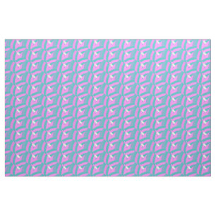 pink/green chic contemporary chevrons fabric