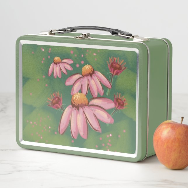 Pink & Green Floral Lunchbox (In Situ)