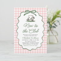 Pink Green Golf New to the Club Bridal Shower