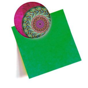 Pink & Green Mandala Magnet