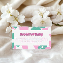 Pink & Green Modern Books for Baby