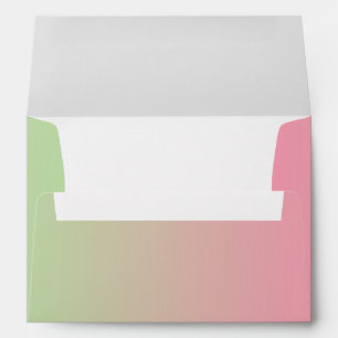 Pink & Green Ombre A7 Envelope
