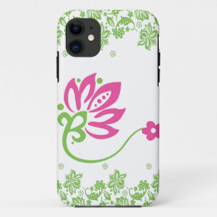 Pink & Green Paisley Pocket Case for iPhone4