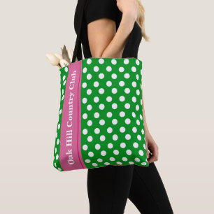 Pink & Green Personalised Golf Tote Bag