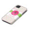 Pink Green Polka Dot Gerbera Daisy