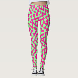Pink & green "Ratti_Creative_Arts" Leggings
