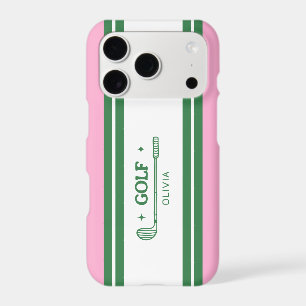 Pink & Green Striped personalised retro gift