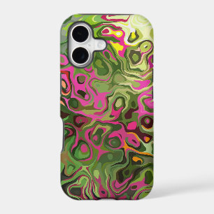 Pink Green Swirls Barely There Case for iPhone 5