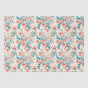 Pink Grevillea And Eucalyptus Tissue Paper