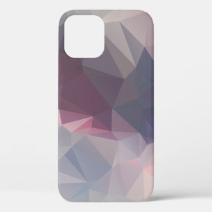 Pink Grey Abstract Pyramid Pattern Design Case-Mat iPhone 12 Case