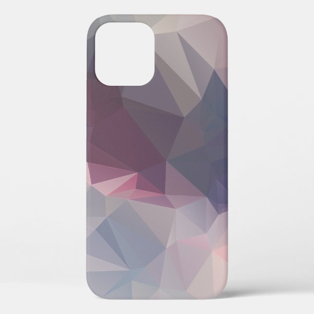 Pink Grey Abstract Pyramid Pattern Design Case-Mat Case-Mate iPhone Case (Back)