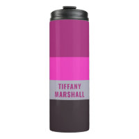 Pink Grey and Dark Muted Purple Stripes Pattern