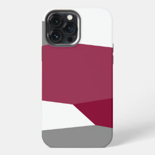 Pink Grey and White Abstract iPhone 13 Pro Max Case