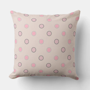 Pink, grey and white cushion