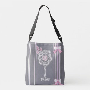 Pink & Grey Crossbody Bag