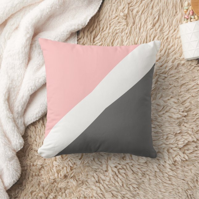 Pink Grey Cushion (Blanket)