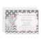 Pink Grey Elephant Baby Shower Invite