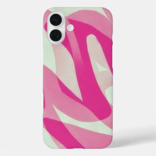 Pink Grey Green IPhone 16 Art Phone Case