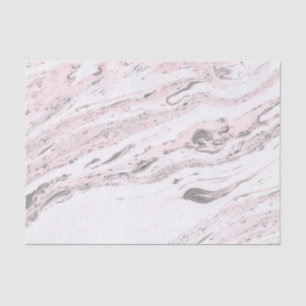 Pink & Grey Marble Tissue Paper