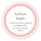 Pink grey medallion modern circle address label