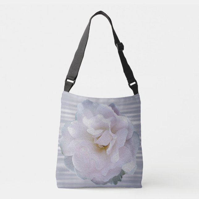 Pink grey rose crossbody bag (Front)
